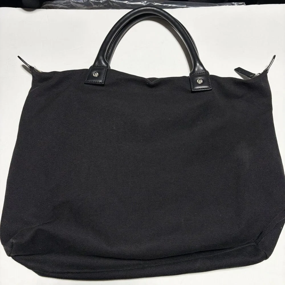 black Want Les Essentiels O'Hare organic cotton canvas tote